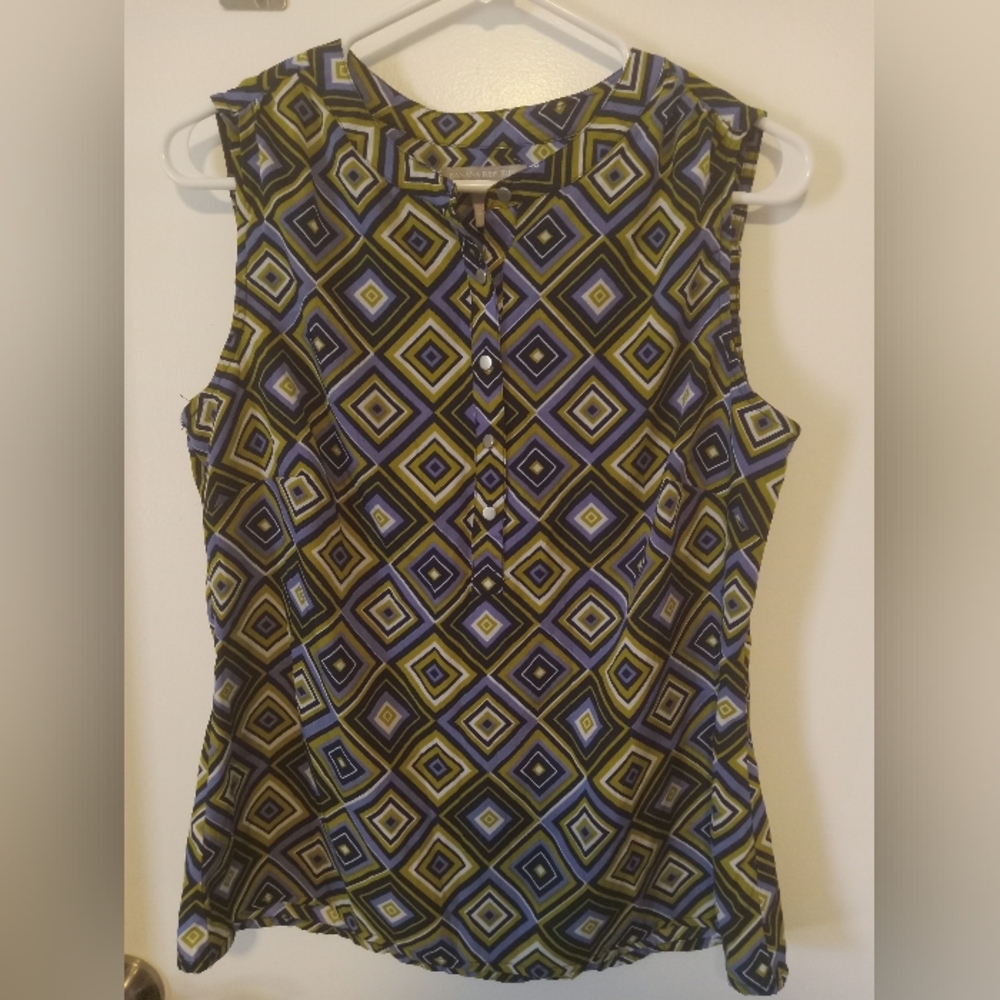 Banana Republic Sleeveless Blouse Size Large
